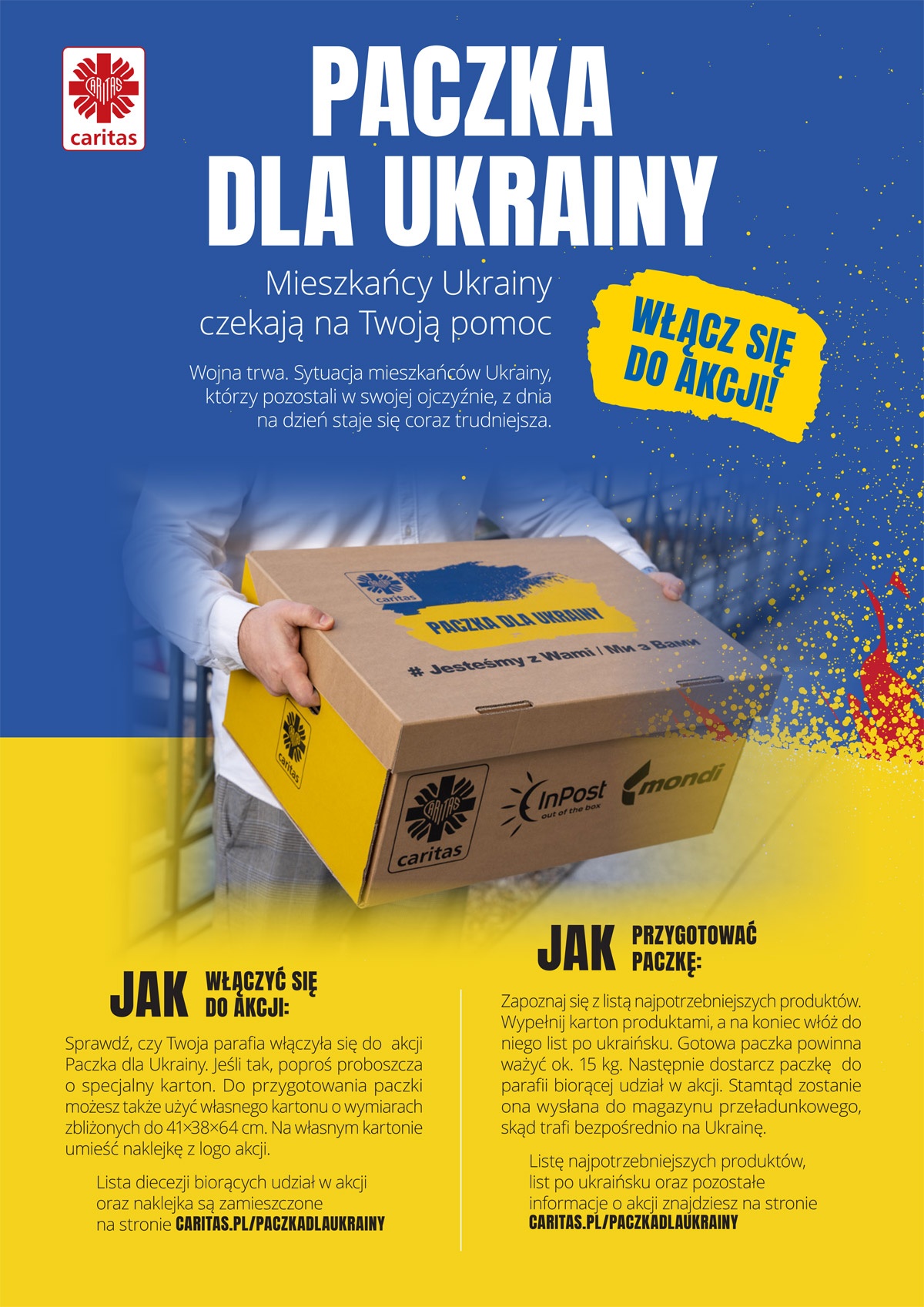 PaczkadlaUkrainy plakat A3